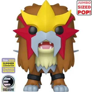 Pokemon Entei Jumbo 10-Inch Funko Pop! Vinyl Figure #1070 - 2025 Convention Exclusive