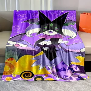 Meowscarada Print Blanket Fluffy Plush Throw
