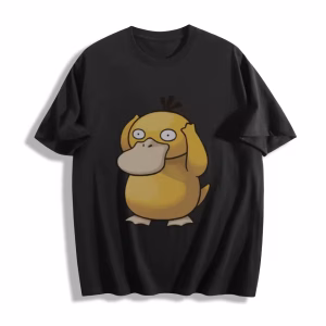 Psyduck Oversized Loose Short Sleeve Tops