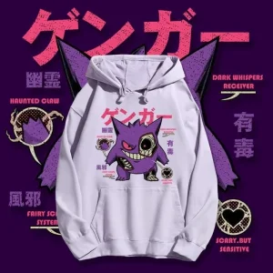 Gengar Cozy Cotton Fall Hoodie