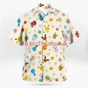 Men's Derpy Style Pokemon Button Up