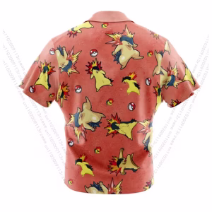 Typhlosion Casual Button Down - Best Seller - Image 3