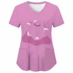 V Neck Ditto Pocket Nurse Scrubs