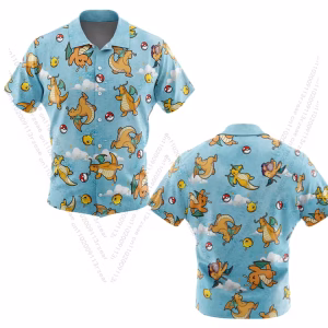 Dragonite Dragon Rush Button Down
