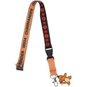 Pokemon Charmander Red Kanto Region First Partner Rubber Charm and Lanyard - Image 3