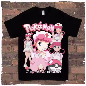 Nurse Joy Pokemon Center Vintage Tops