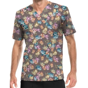 New* Eeveelutions Only! Men’s Short Sleeve Pocket V-Neck