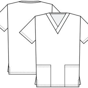 *NEW Gengar V-Neck Short Sleeve Pocket Nurse Joy Scrubs - Image 3