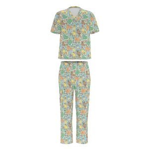 Kanto Sleeping Starters (Green) Scrubs
