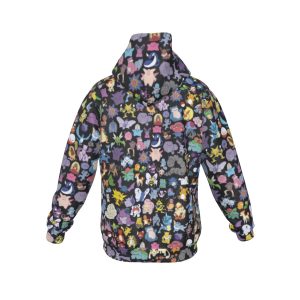 151 Ditto (Black) Pattern Hoodie