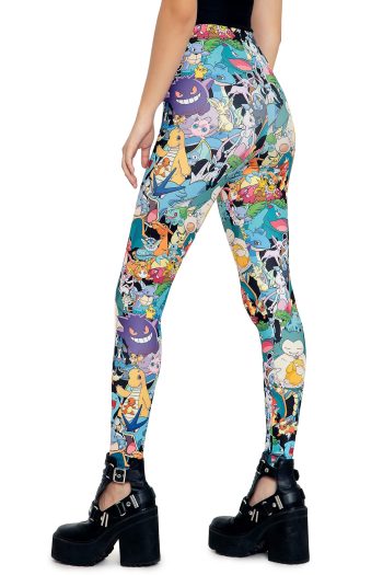 Pokemon-All-Stars-Matte-Finish-High-Waisted-Leggings-Side-2
