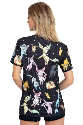 Pokemon-Eevee-Evolution-Black-Boyfriend-Tee-Back