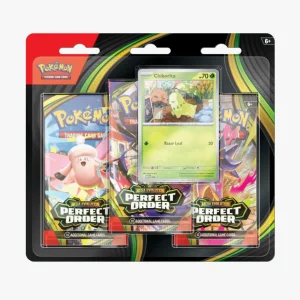 Pokemon TCG: [ME-03] Perfect Order 3 Pack Blister [Chikorita]